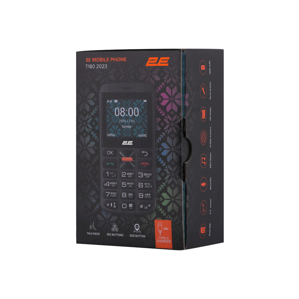 Мобільний телефон 2E T180 MAX Black (688130251051) - изображение 10