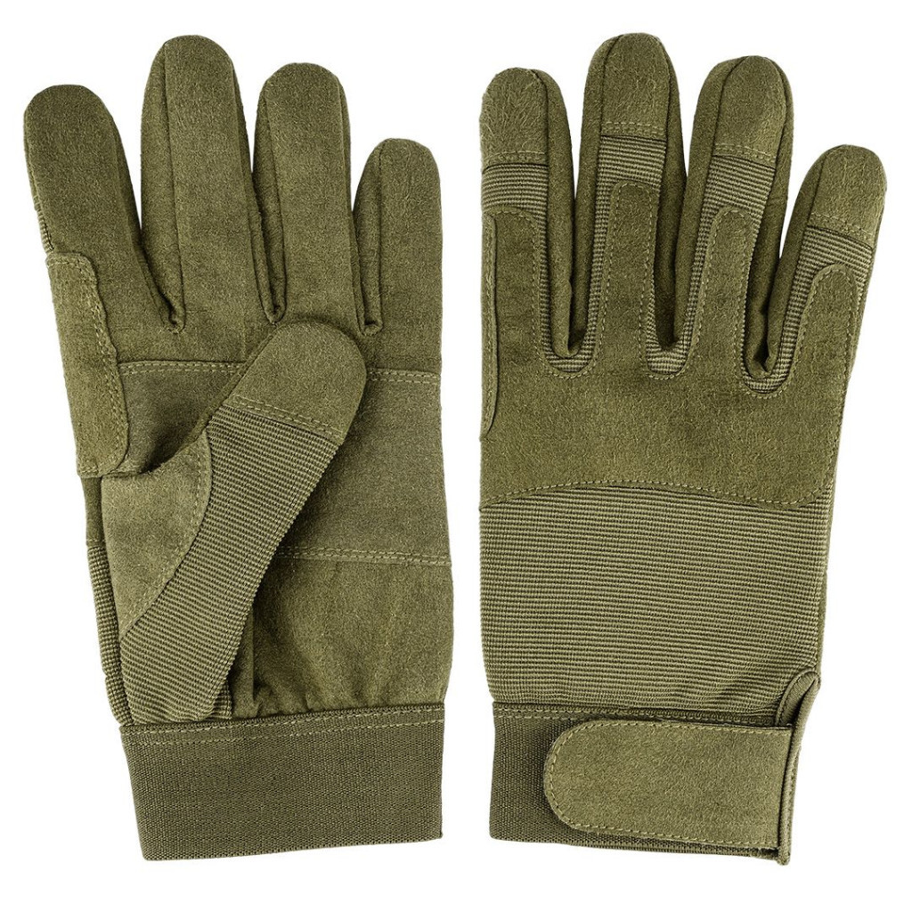 Захисні рукавиці Neo Tools тактичні 100% поліестер та синтетична шкіра, р.9, оливковий (97-608-9) - зображення 2
