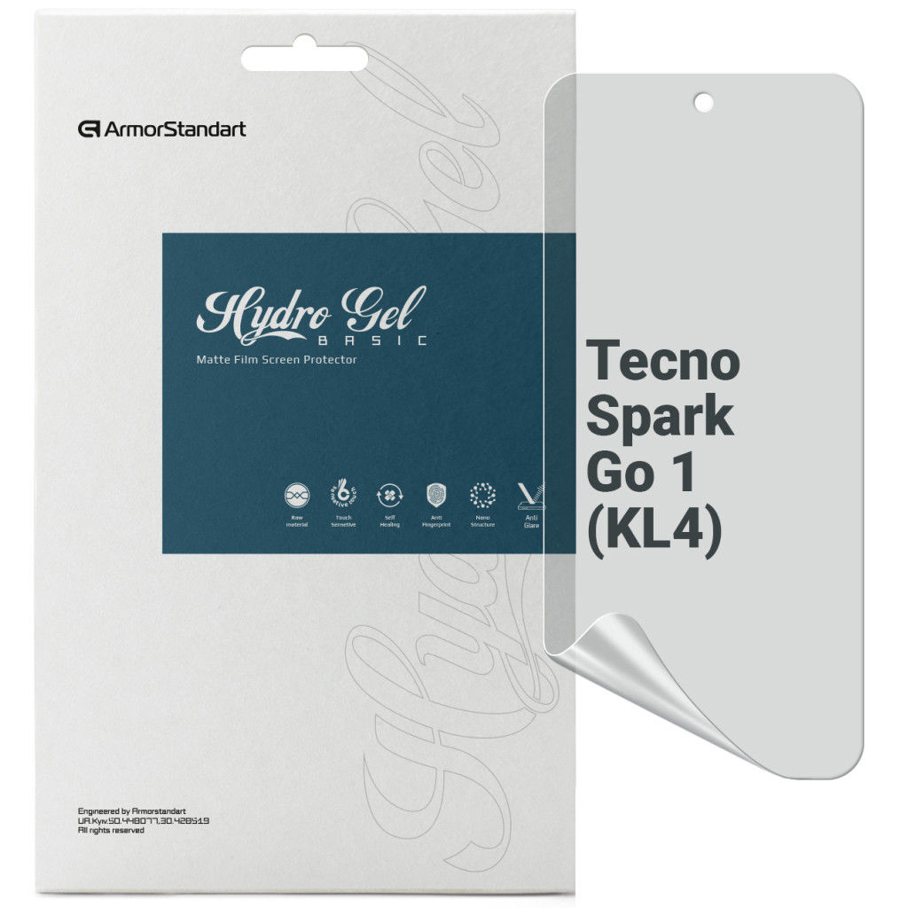 Плівка захисна Armorstandart Matte Tecno Spark Go 1 (KL4) (ARM81162) - зображення 1