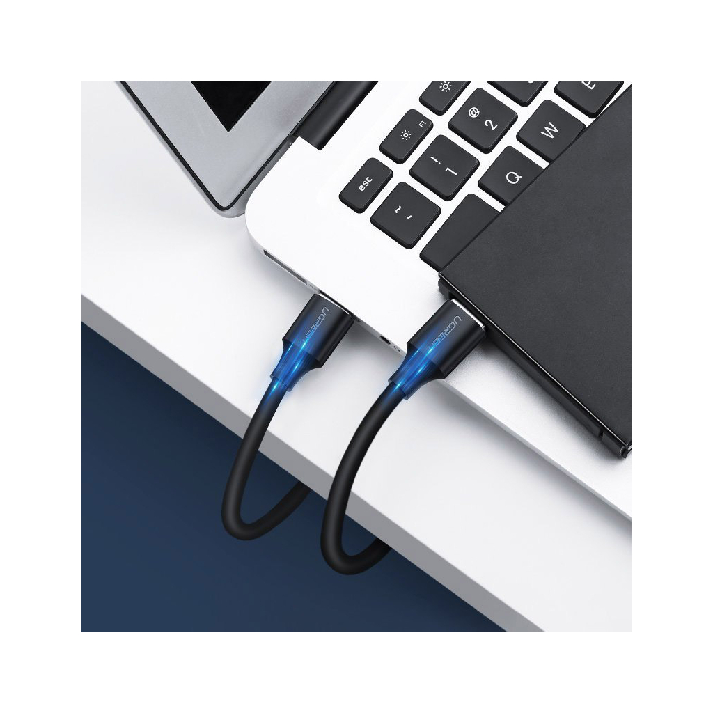 Дата кабель USB 2.0 AM/AM 0.5m US102 black Ugreen (10308) - зображення 7