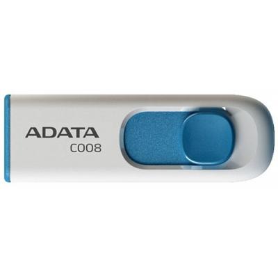 USB флеш накопичувач ADATA 8GB C008 White USB 2.0 (AC008-8G-RWE) - зображення 1