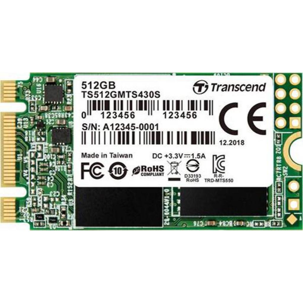 Накопичувач SSD M.2 2242 512GB Transcend (TS512GMTS430S) - зображення 1