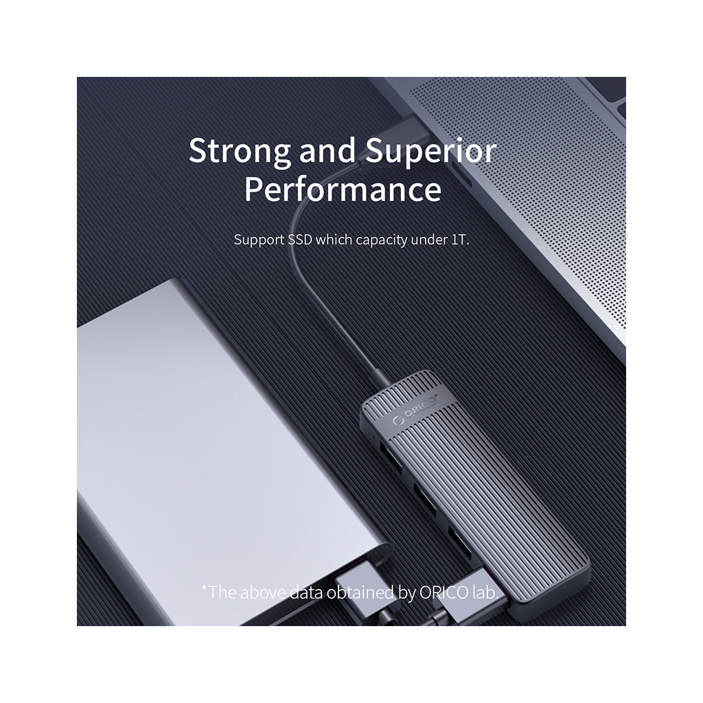 Концентратор Orico USB 2.0 4 ports (FL02-WH-BP) (CA913527) - зображення 5