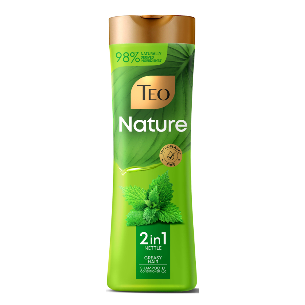 Шампунь Teo Beauty Nature 2 in 1 Nettle Shampoo & Conditioner 350 мл (3800024046728) - зображення 1
