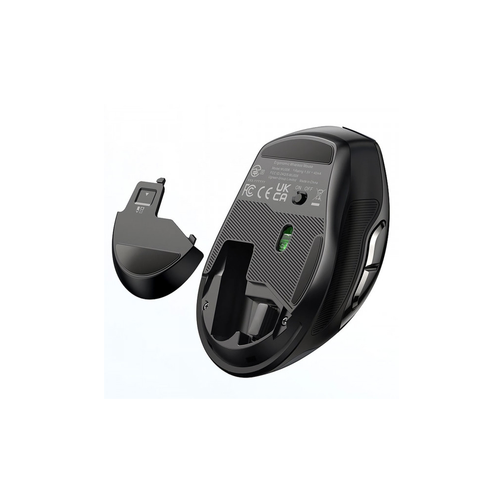 Мишка Ugreen MU006 Ergonomic Wireless Gray/Black (15063) - зображення 4