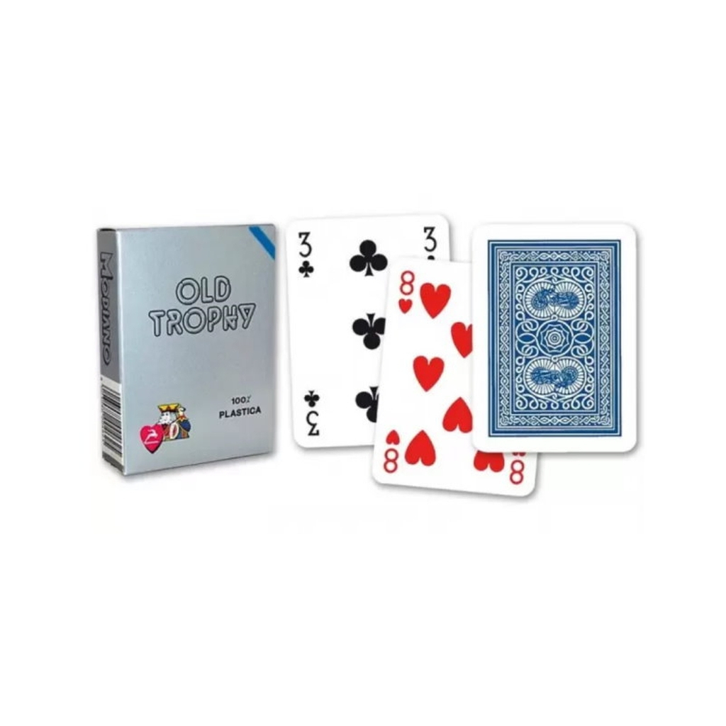 Гральні карти Modiano Old Trophy Moto 100 Plastic (blue) (00460) - зображення 2