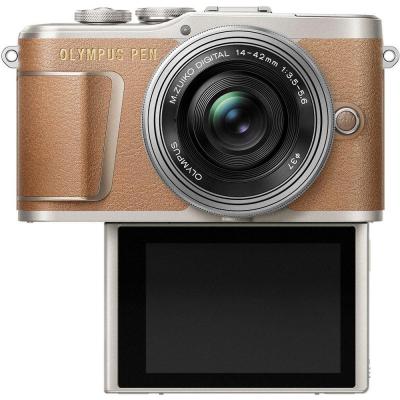 Цифровий фотоапарат Olympus E-PL9 14-42 mm Pancake Zoom Kit brown/silver (V205092NE000) - зображення 7