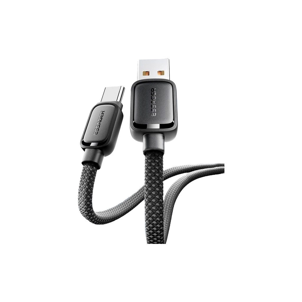 Дата кабель USB 2.0 AM to USB-C 1.0m 7A black Essager (EXCT-TD01-P) - изображение 4