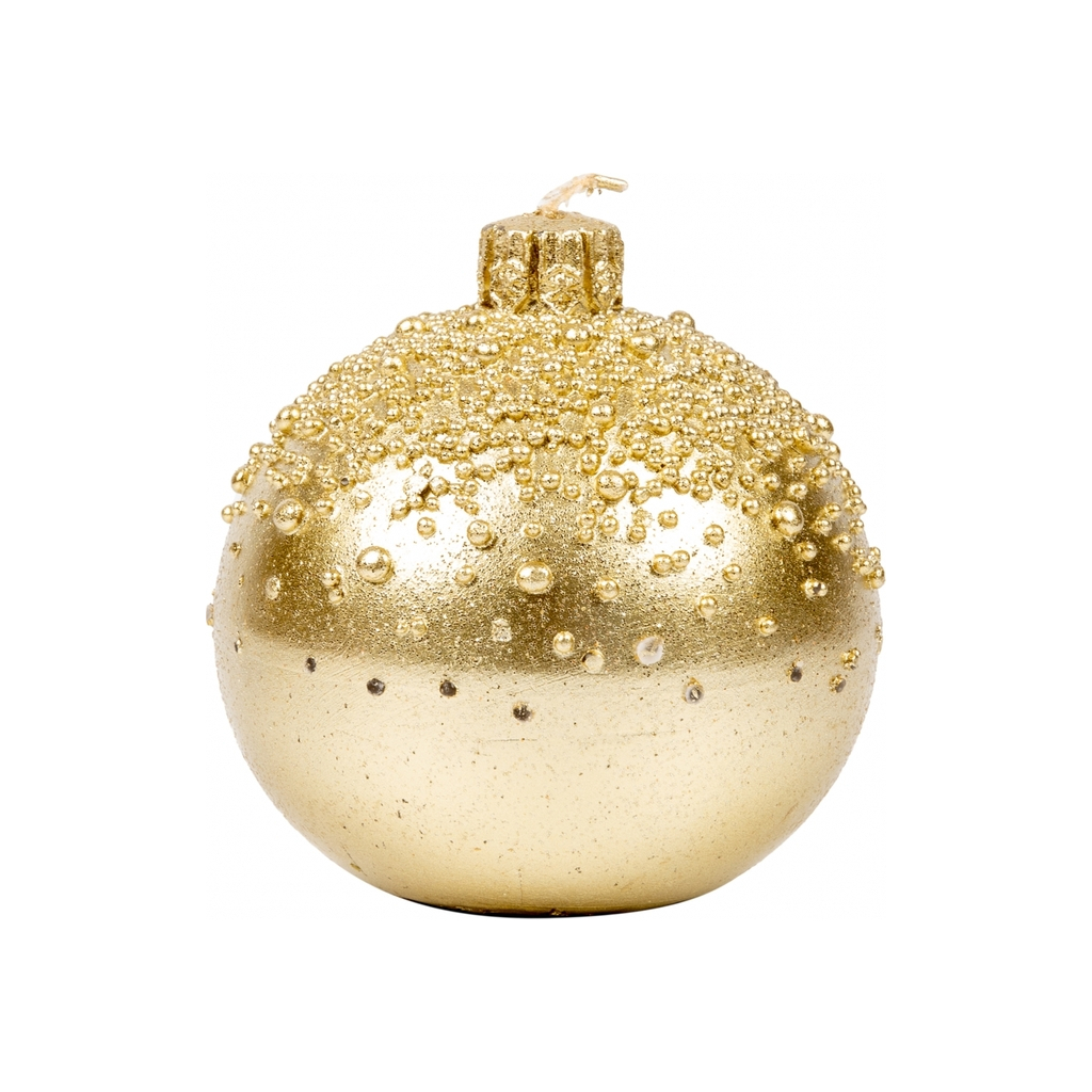 Свічка Novogod`ko Куля 9*9 см, золото, парафін (974675) - зображення 1