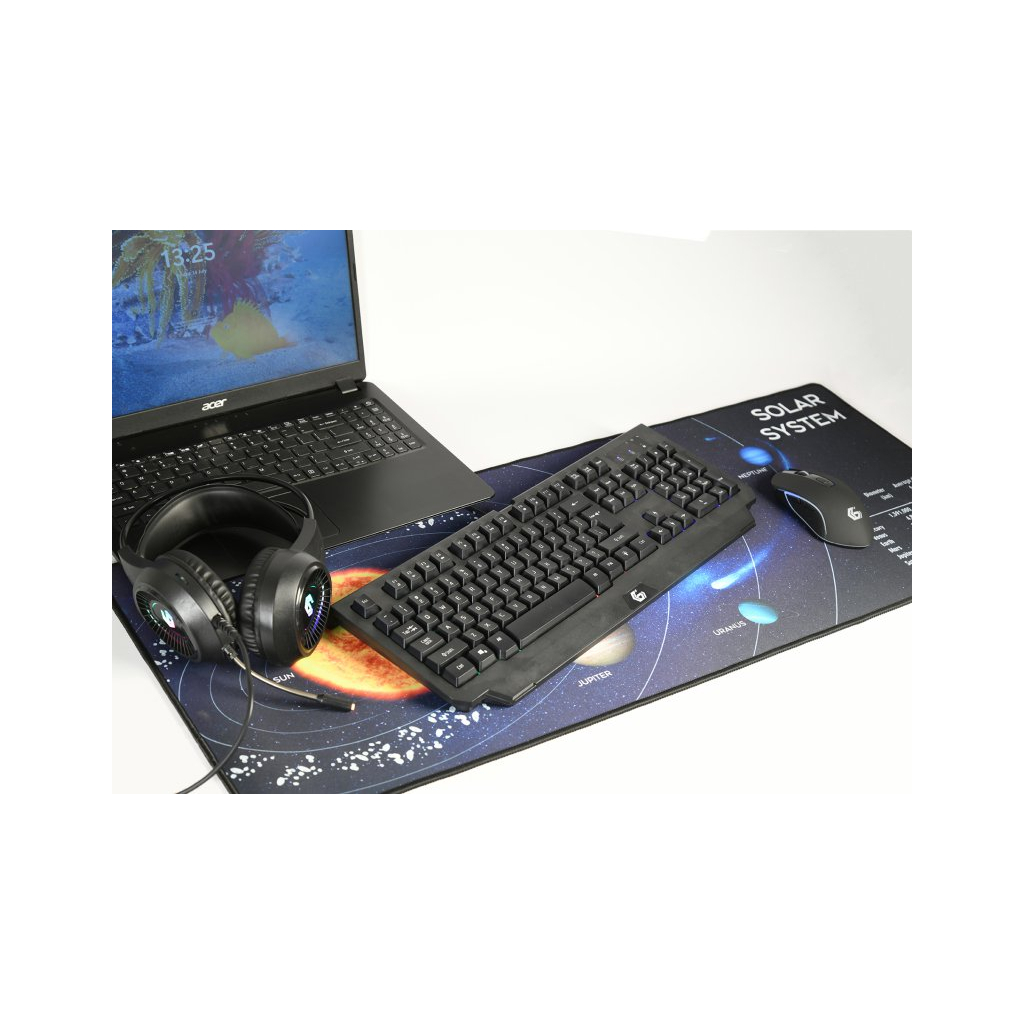 Килимок для мишки Gembird MP-SOLARSYSTEM-XL-01 Black (MP-SOLARSYSTEM-XL-01) - зображення 4