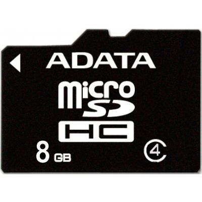 Карта пам'яті ADATA 8GB microSD class 4 (AUSDH8GCL4-R) - зображення 1