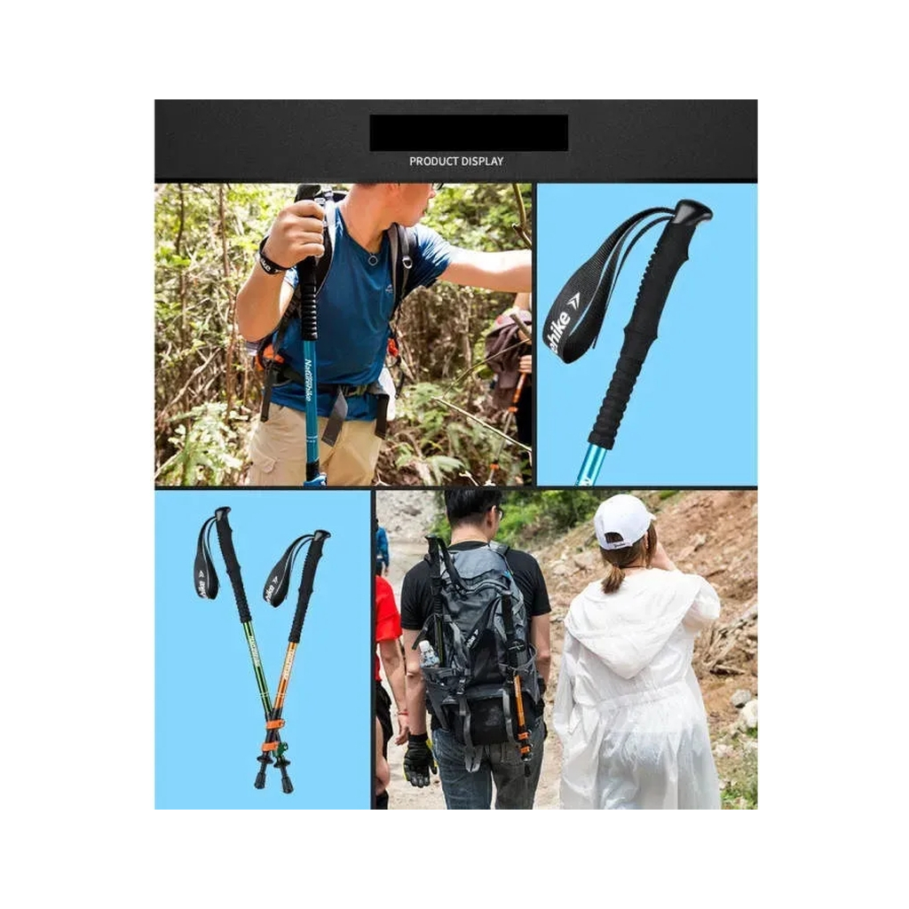 Трекінгові палиці Naturehike 3-сек. Women 6061 AL NH17D001-Z, 57-120 см, алюміній, золотиста (6975641885597) - изображение 4