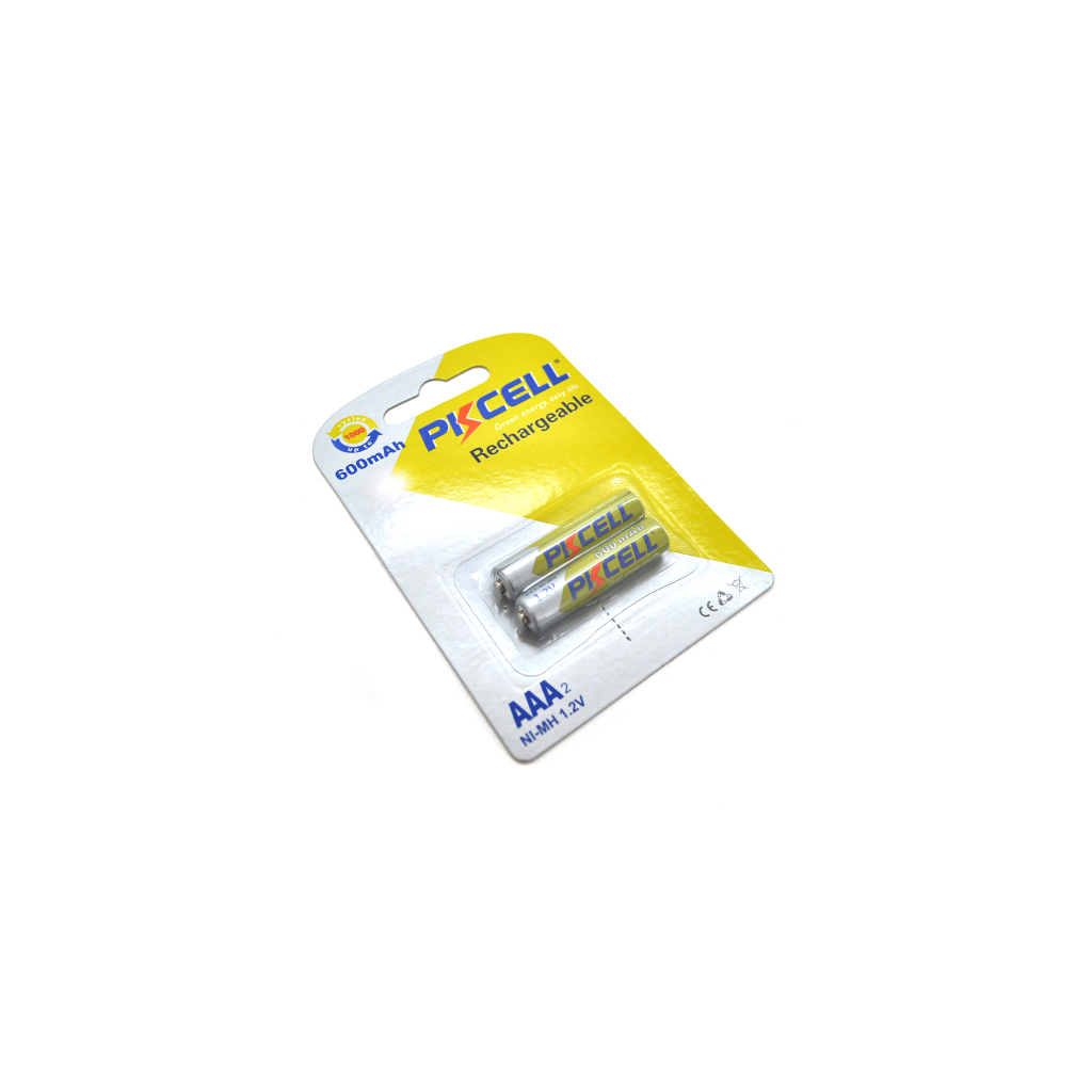 Акумулятор AAA R03 600mAh 1.2V NiMH Rechargeable Battery, 2шт/бл PkCell (PC/AAA600-2BR) - зображення 2