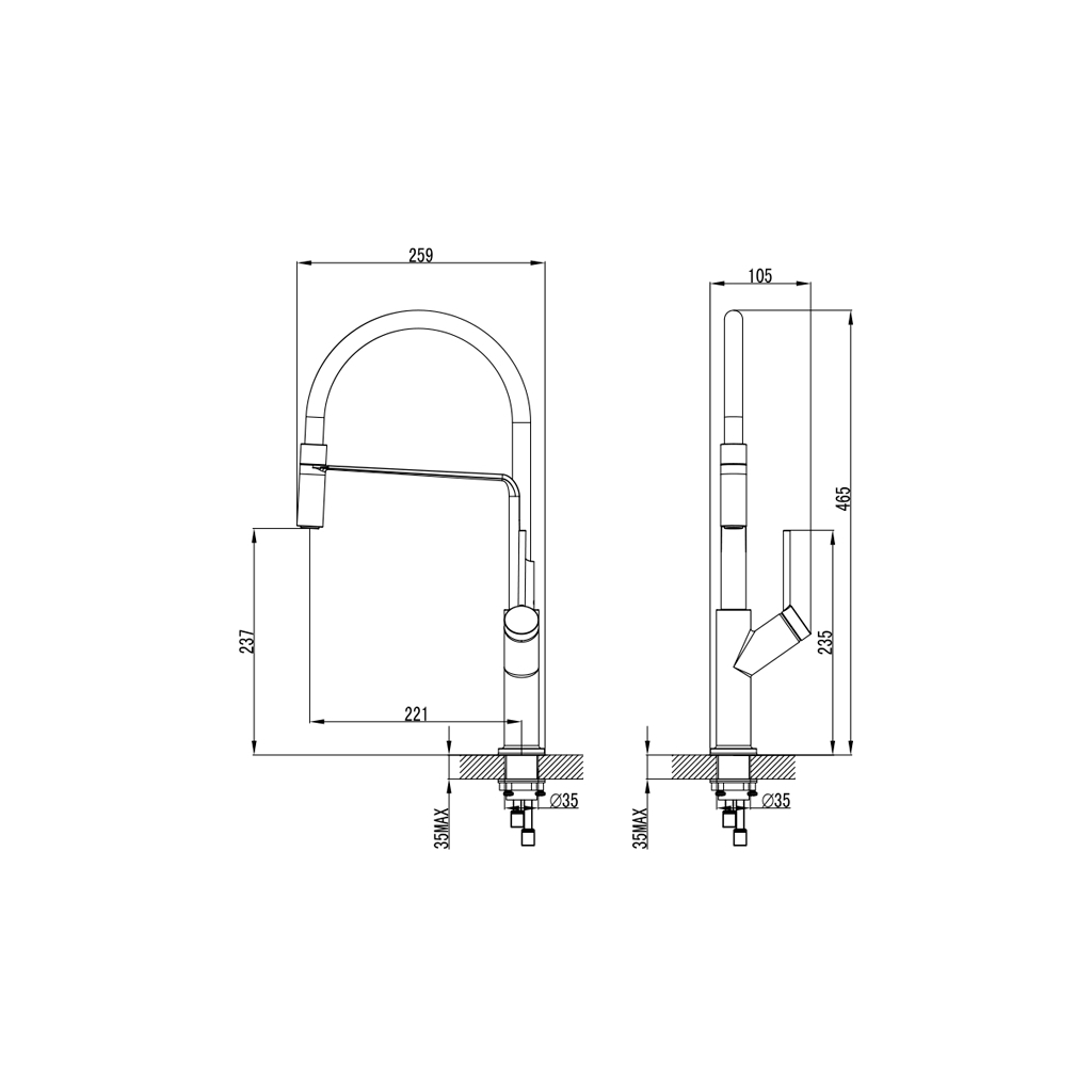 Змішувач Corso ADDA EB-4B520C (9635110) - зображення 5