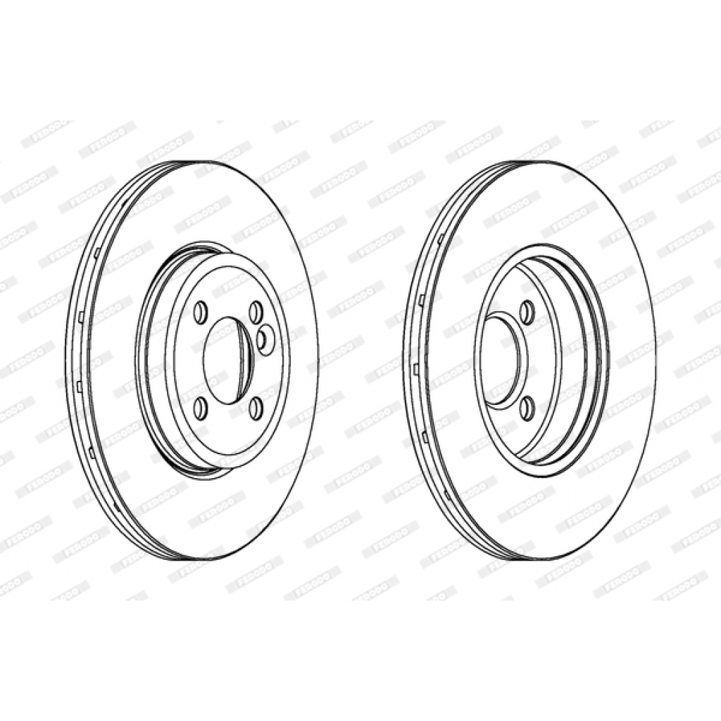 Гальмівний диск FERODO DDF1711C - зображення 1