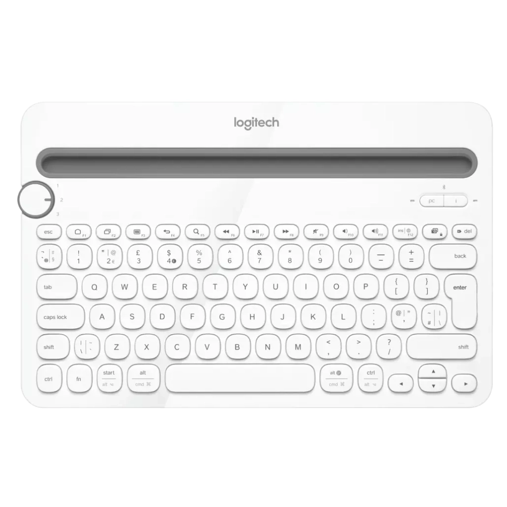 Клавіатура Logitech K480 Multi-Device Bluetooth UA White (920-006367) - зображення 1