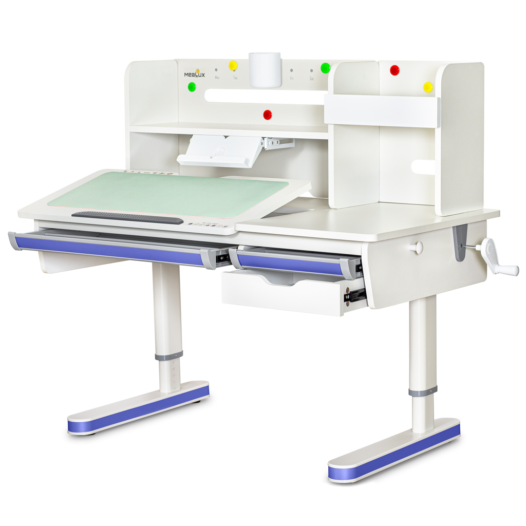 Парта Mealux Montreal 2 WG (BD-670-2 WG з полицею) - зображення 1