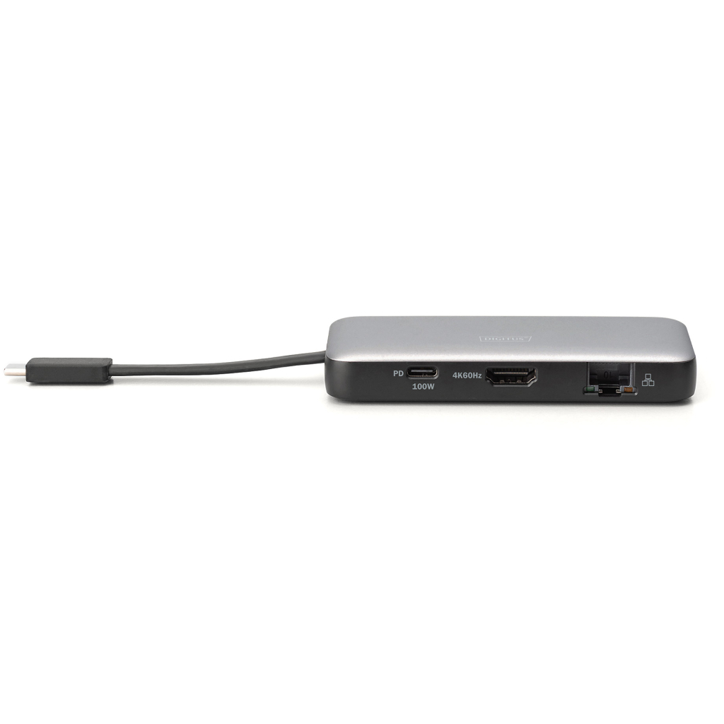 Порт-реплікатор Digitus USB-C > HDMI/2xUSB-A/USB-C/SD/MicroSD/RJ54 (DA-70914) - изображение 5