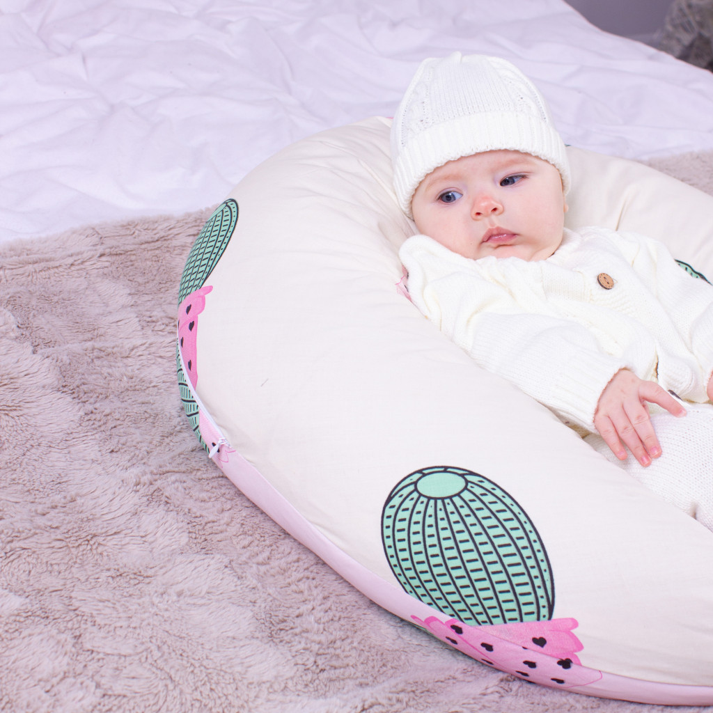 Подушка MirSon для вагітних та годування №8307 Print Line 17-0229 Kruzita Бязь 30х170х20 см (2200006200321) - зображення 9