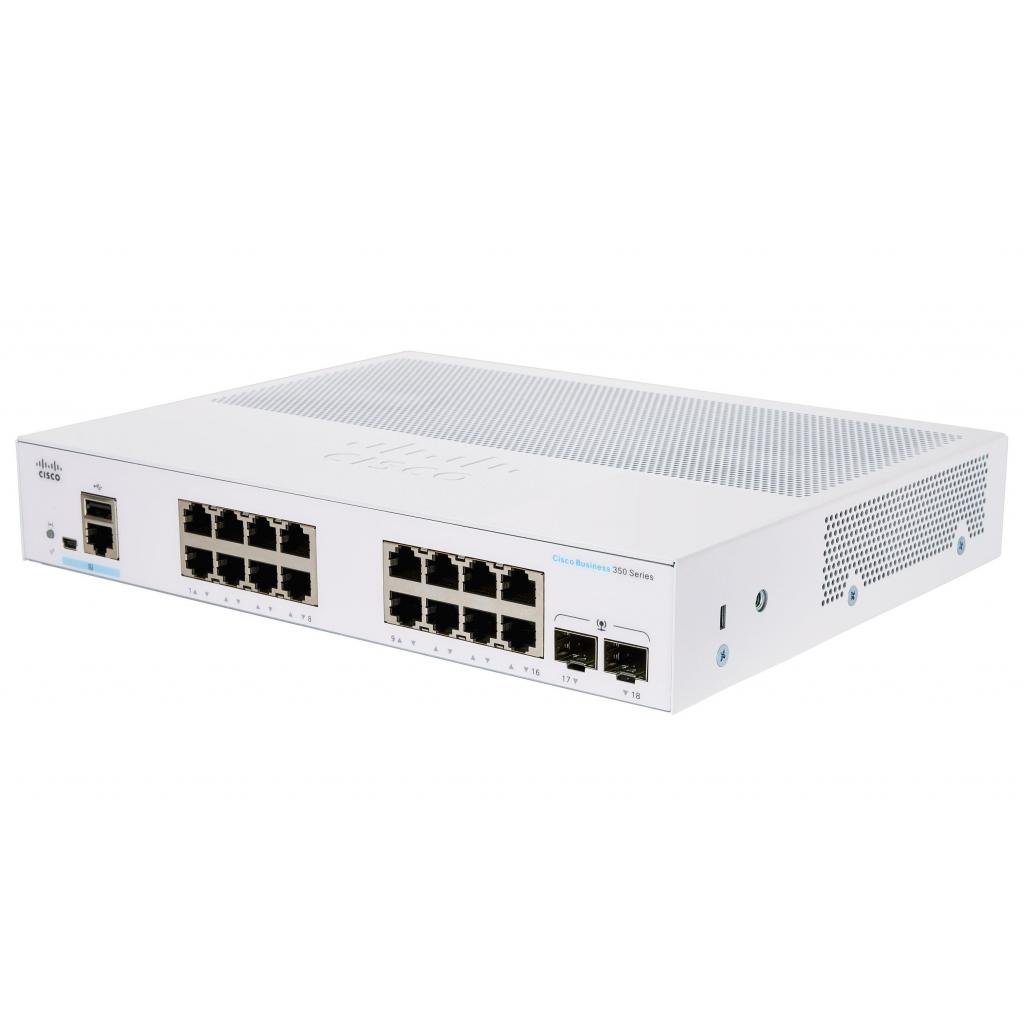 Комутатор мережевий Cisco CBS350-16T-2G-EU - зображення 1