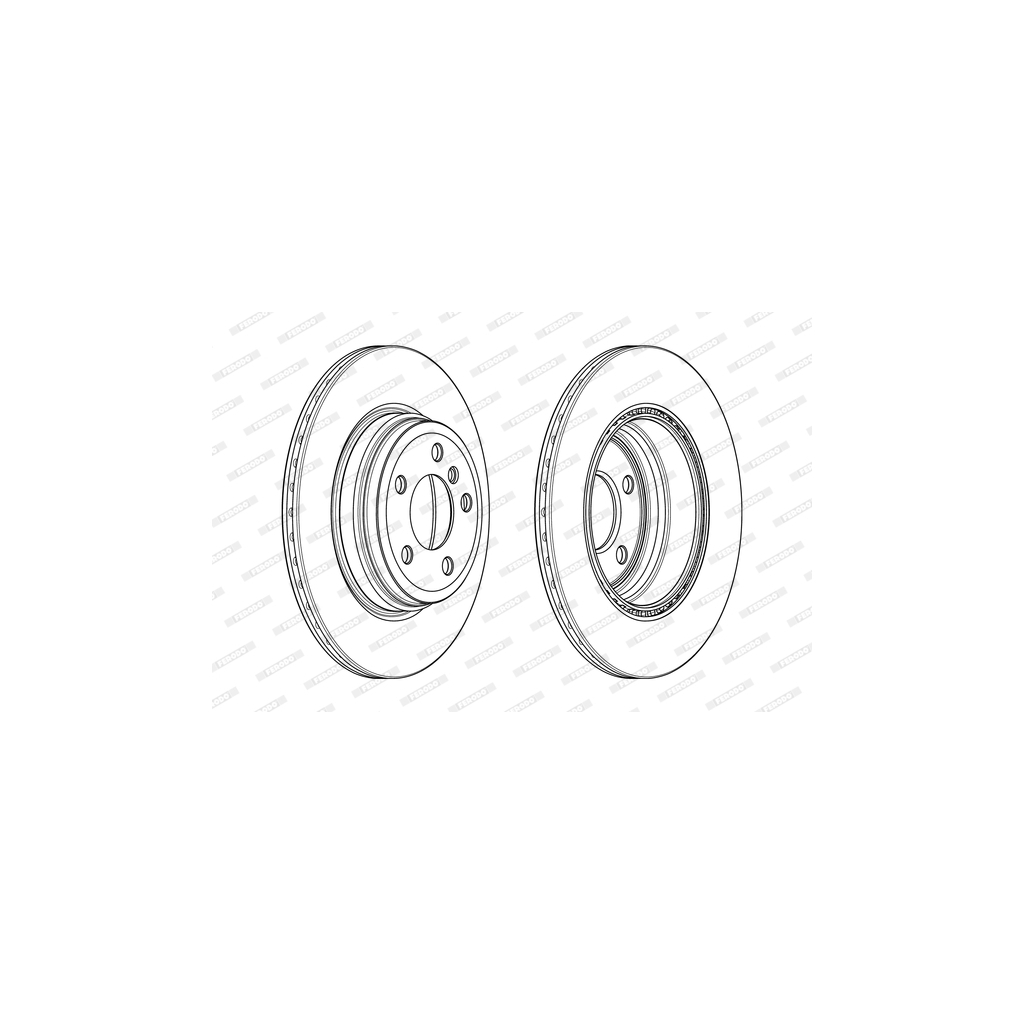 Гальмівний диск FERODO DDF2404C - зображення 1