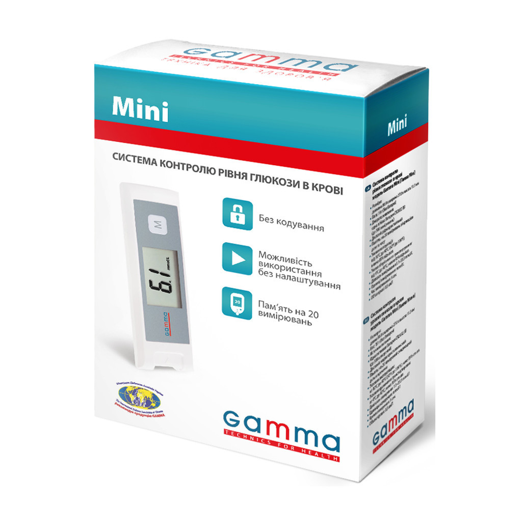 Глюкометр Gamma Mini (7640143651801) - зображення 4
