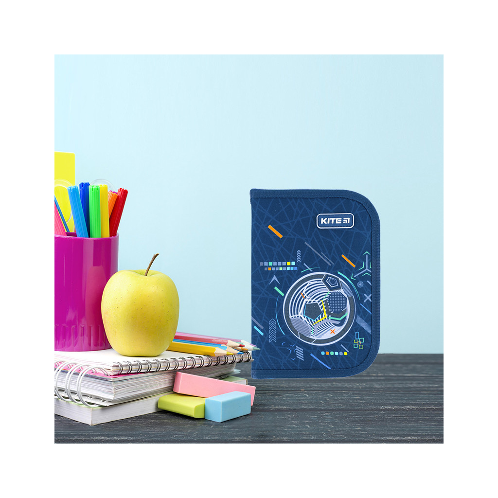 Пенал Kite Goal 621, 1 відділення, 1 відворот (K24-621-8) - зображення 6