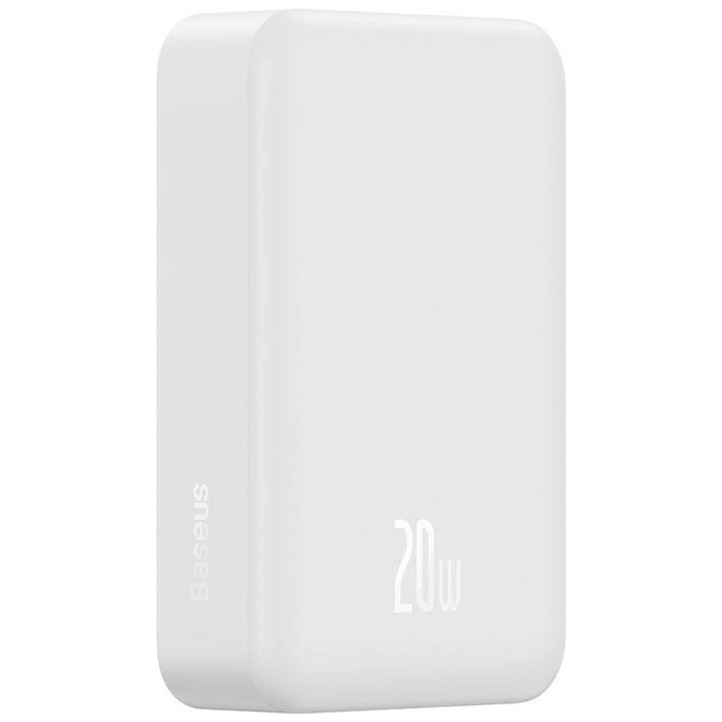 Батарея універсальна Baseus Magnetic Mini 20000mAh 20W, White (P10022102212-01 / PPCXM20) - зображення 2
