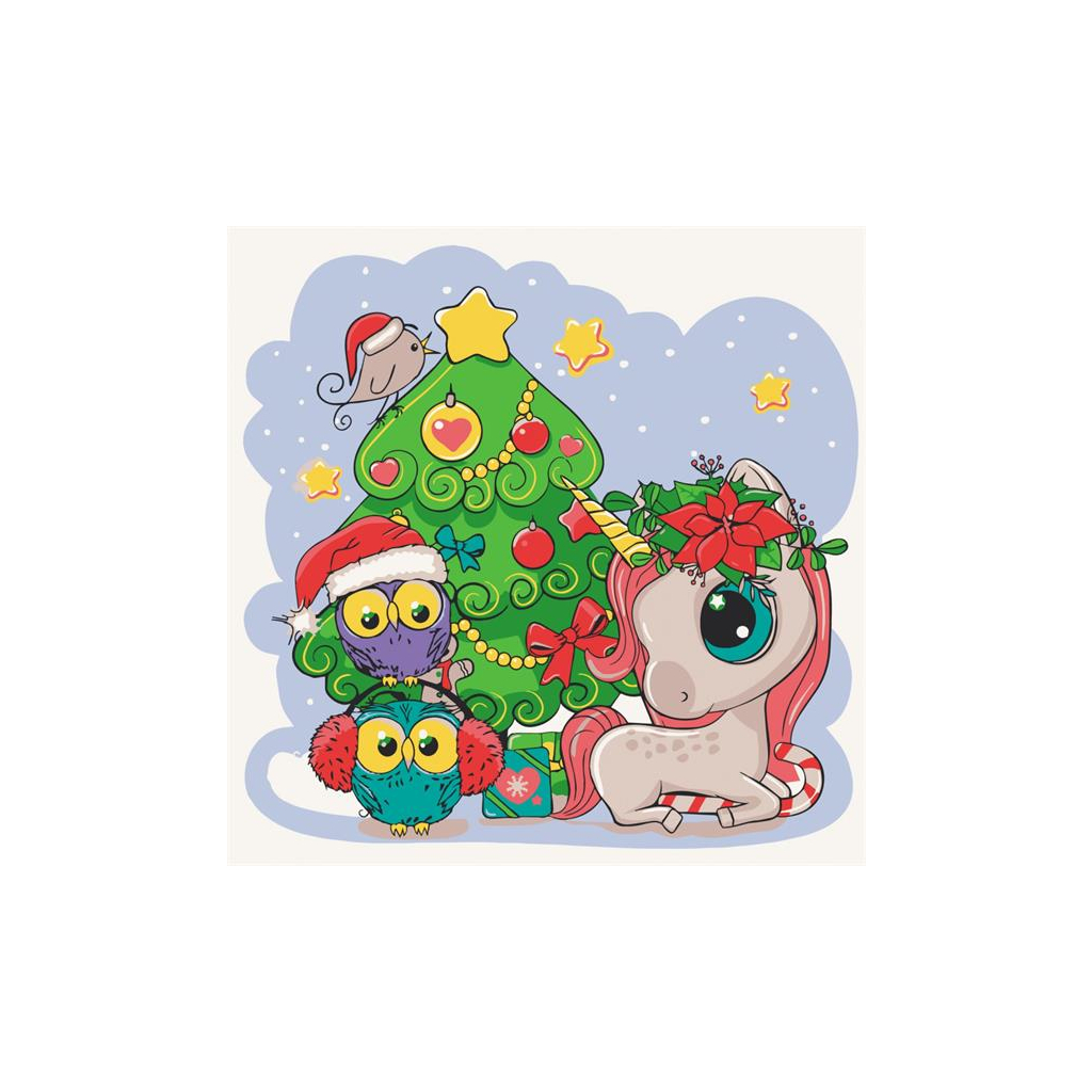 Картина по номерам ArtCraft Єдиноріжка з друзями 30х30 см (15553-AC) - зображення 1