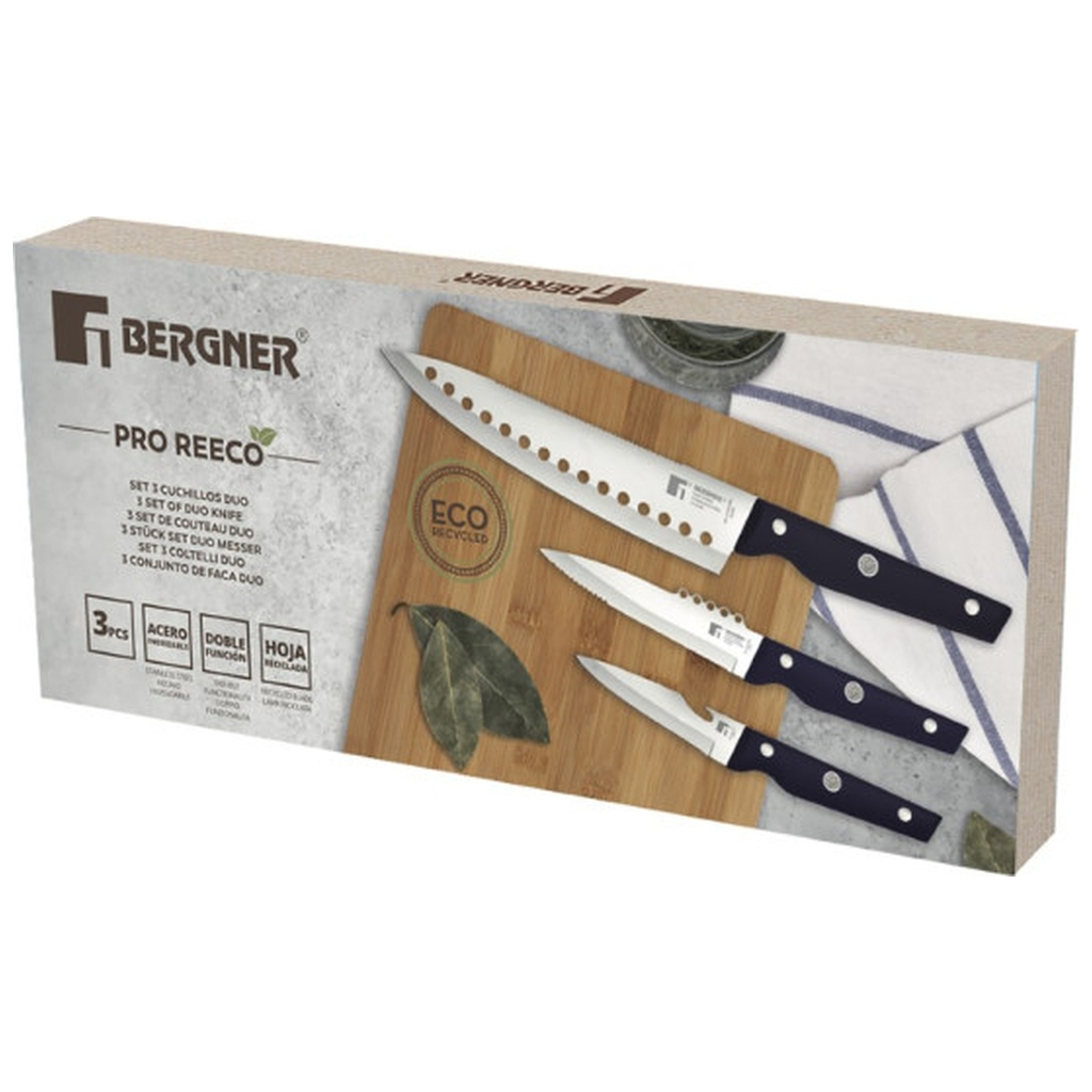 Набір ножів Bergner Pro reeco, 3 предмети (BG-41026-DBL) - зображення 3