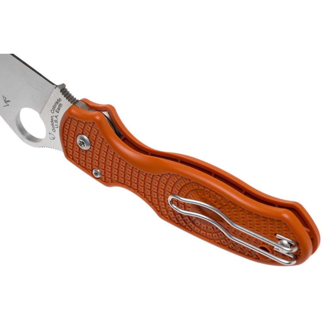 Ніж Spyderco Para 3 Sprint Run FRN REX 45 Orange (C223PBORE) - зображення 5