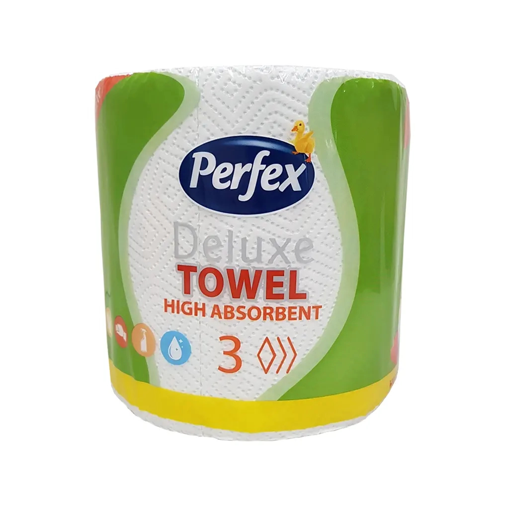 Паперові рушники Perfex Deluxe 3 шари 1 рулон (8606110850027) - зображення 1