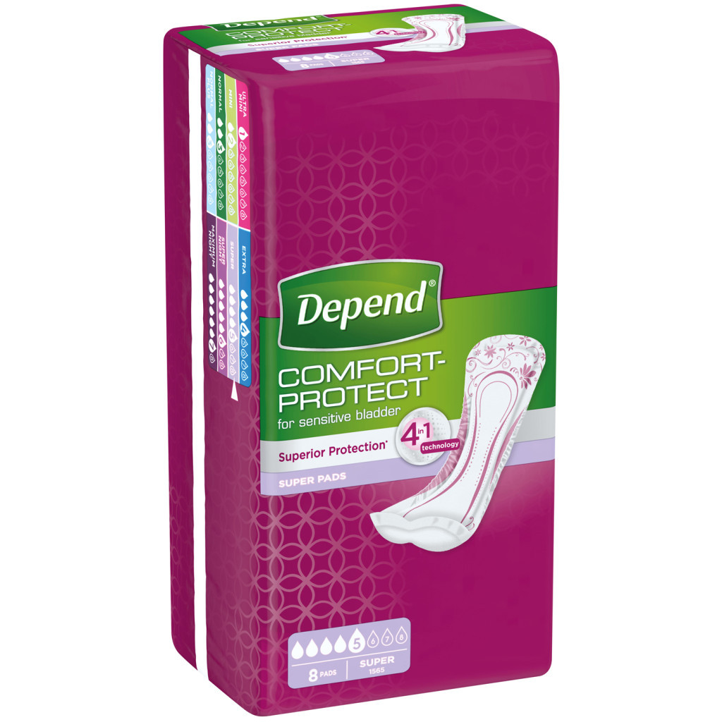 Урологічні прокладки Depend Super Pad 8 шт. (5029053546186//5029053561608) - изображение 2