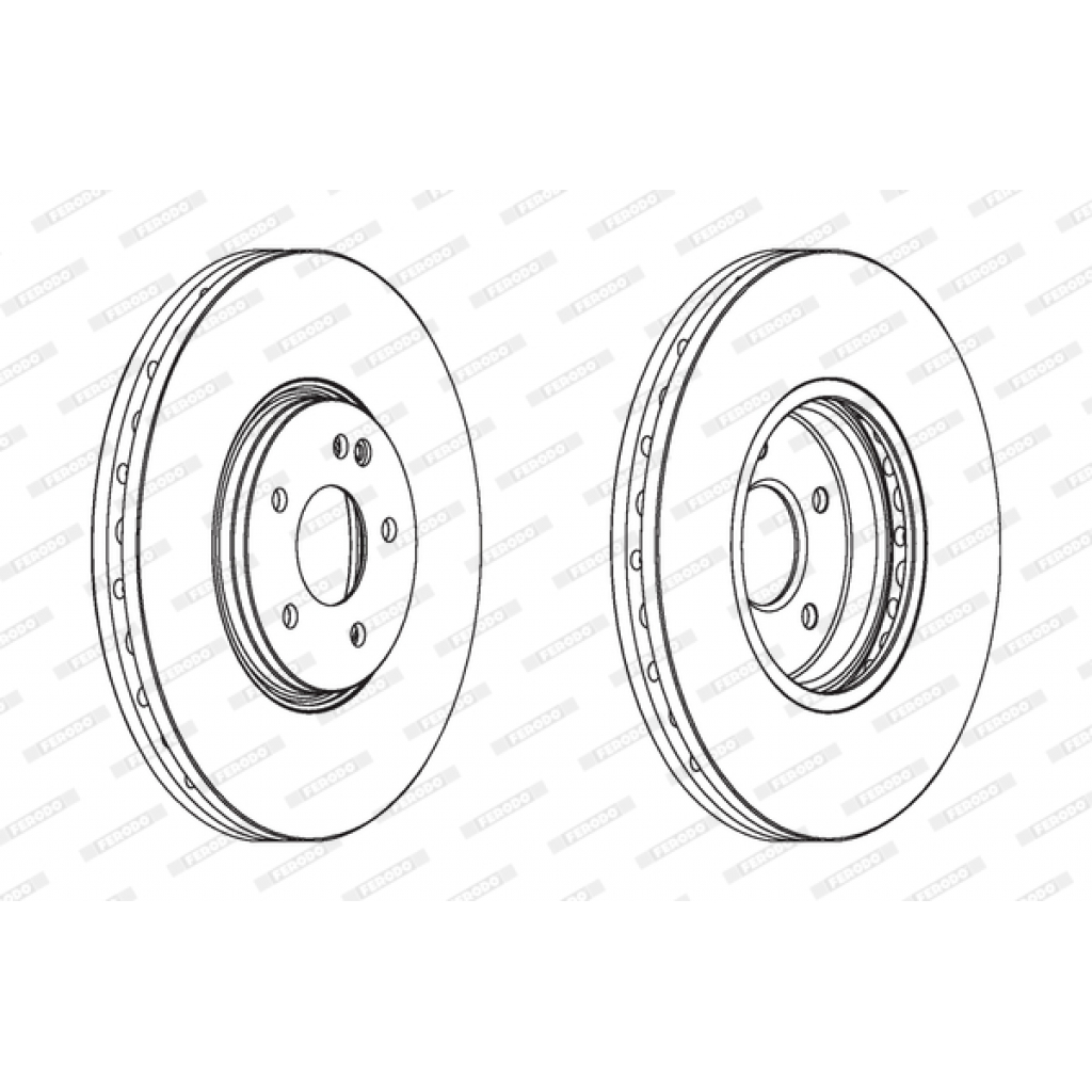 Гальмівний диск FERODO DDF1670C-1 - зображення 1