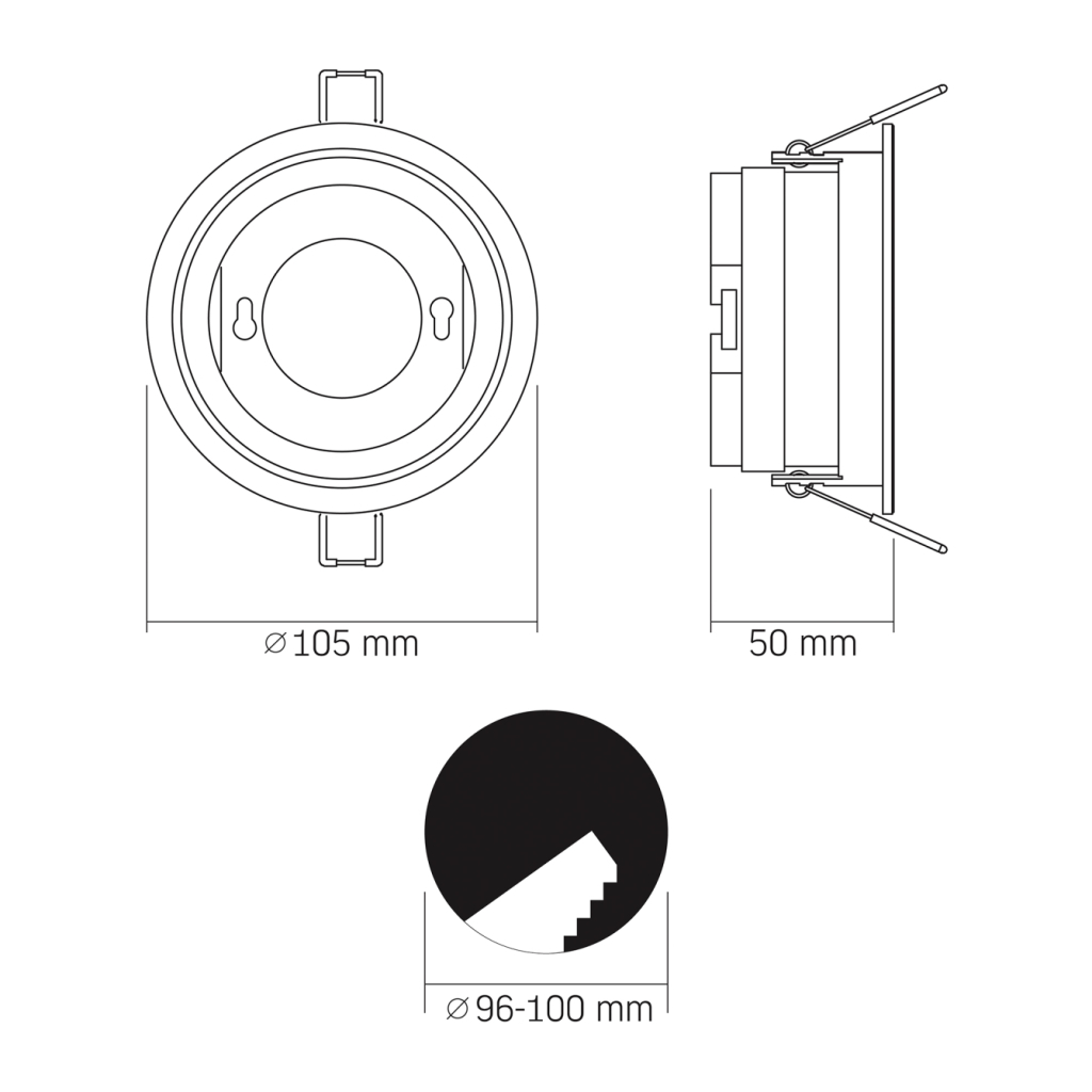 Світильник точковий Videx під лампу GX53 (VL-SPF28R-W) - picture 3