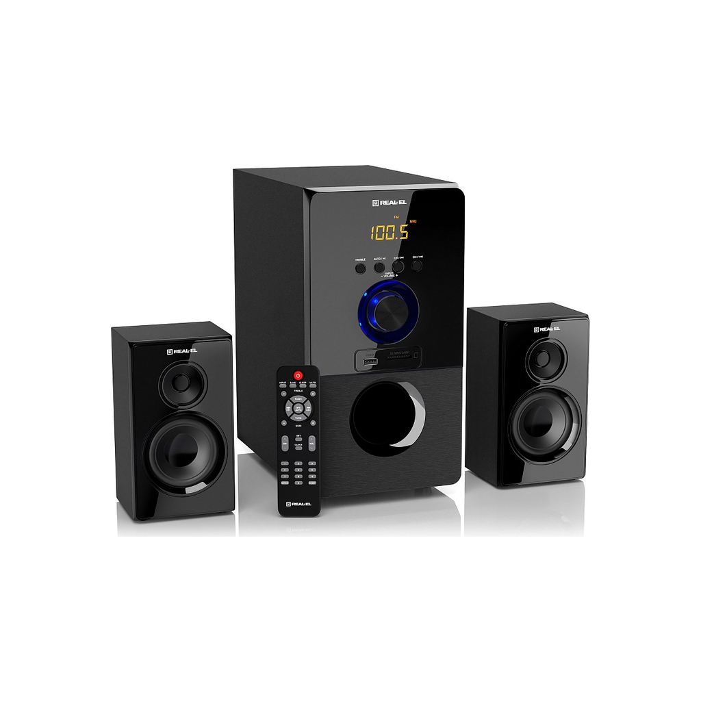 Акустична система REAL-EL M-555 Black (EL121300013) - зображення 3