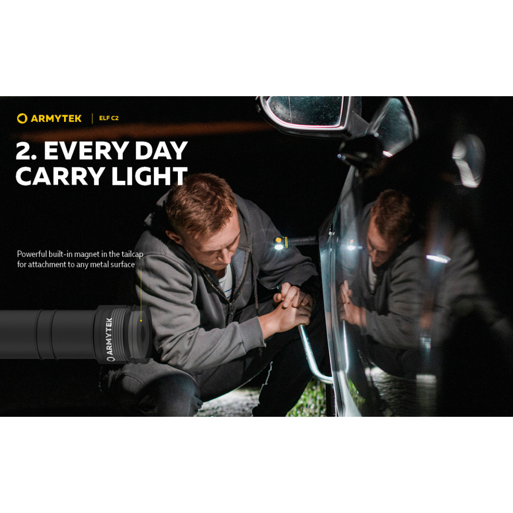 Ліхтар Armytek ELF C2 Micro-USB White (F05102C) - зображення 11