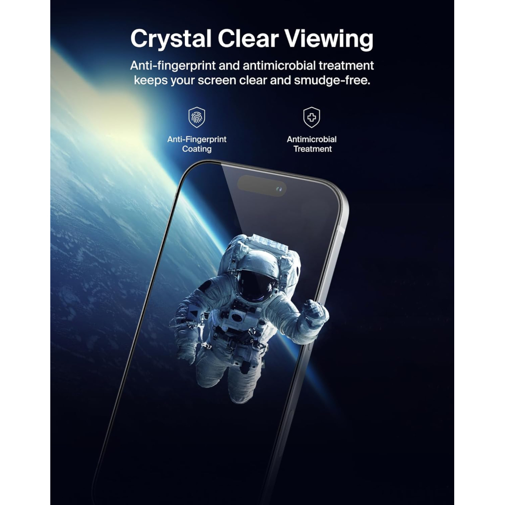 Скло захисне Belkin iPhone 17 Pro Privacy TemperedGlass (OVA213HQ) - зображення 5