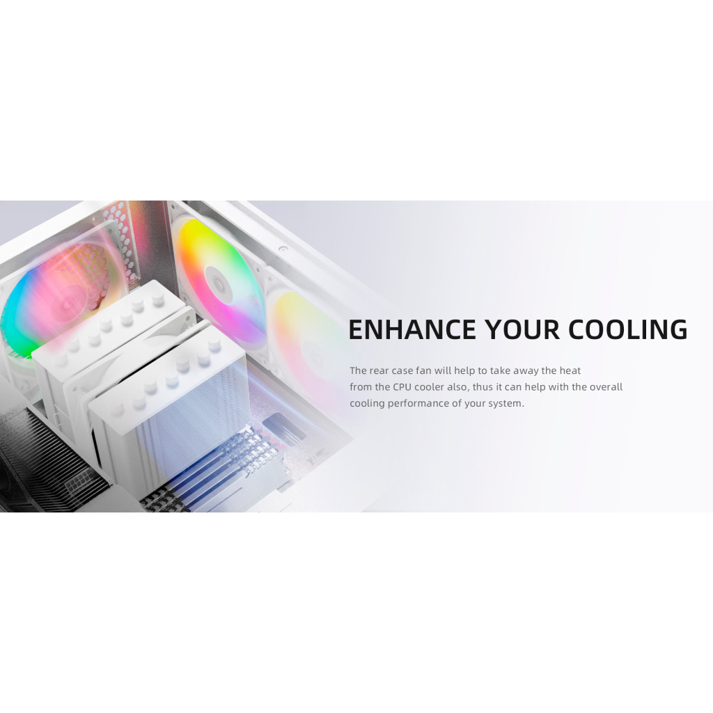 Кулер до корпусу ID-Cooling XF-120-ARGB-W - зображення 9