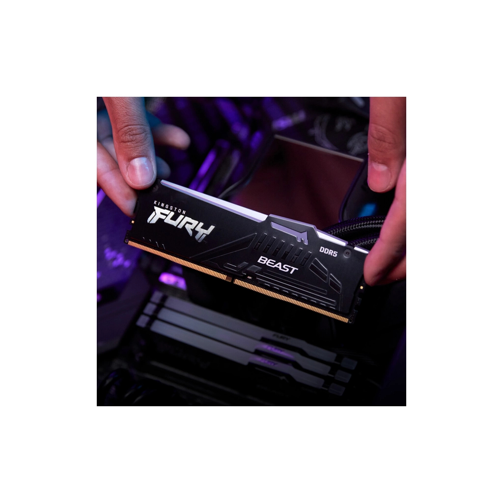 Модуль пам'яті для комп'ютера DDR5 128GB (2x64GB) 5600 MHz Beast RGB Kingston Fury (ex.HyperX) (KF556C40BBAK2-128) - picture 11