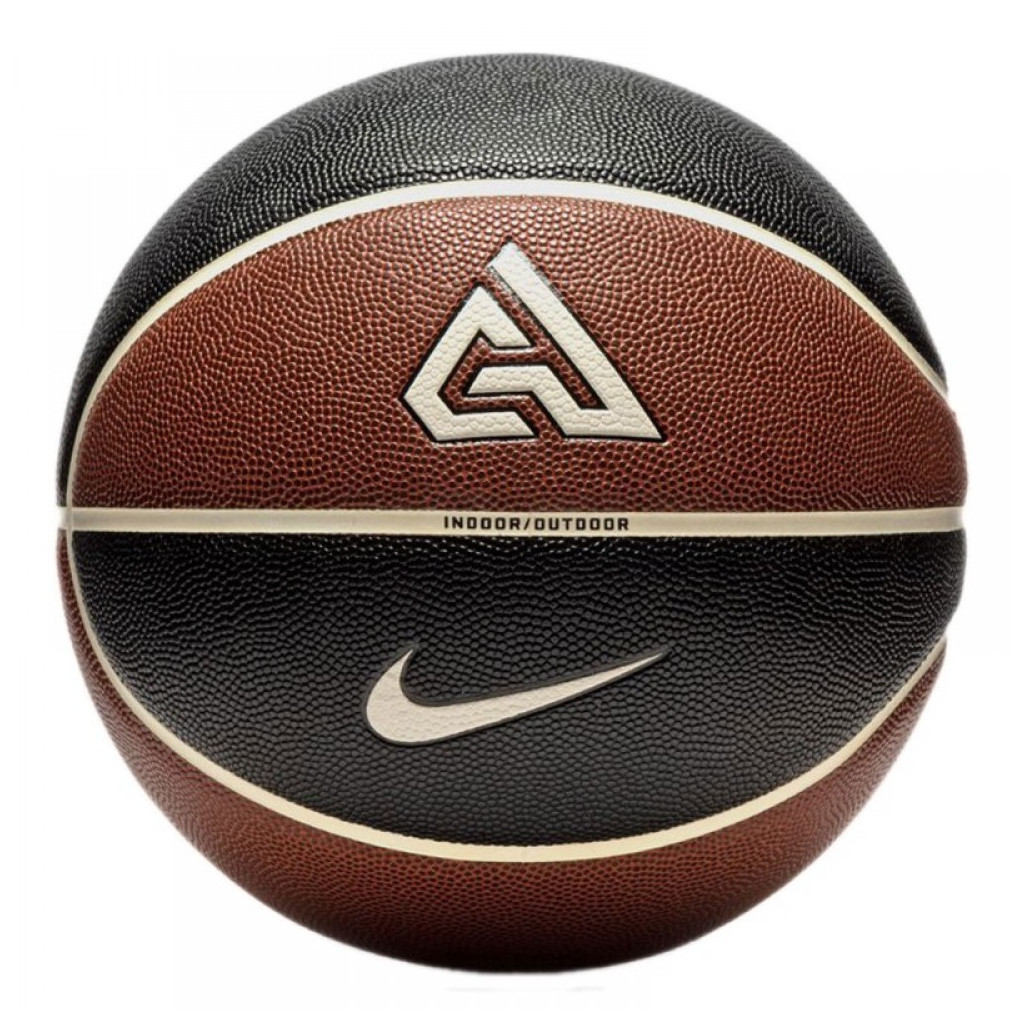 М'яч баскетбольний Nike All Court 8P 2.0 G Antetokounmpo Deflated N.100.4138.812.07 Уні 7 Бурштиновий/Чорний (887791396242) - зображення 1