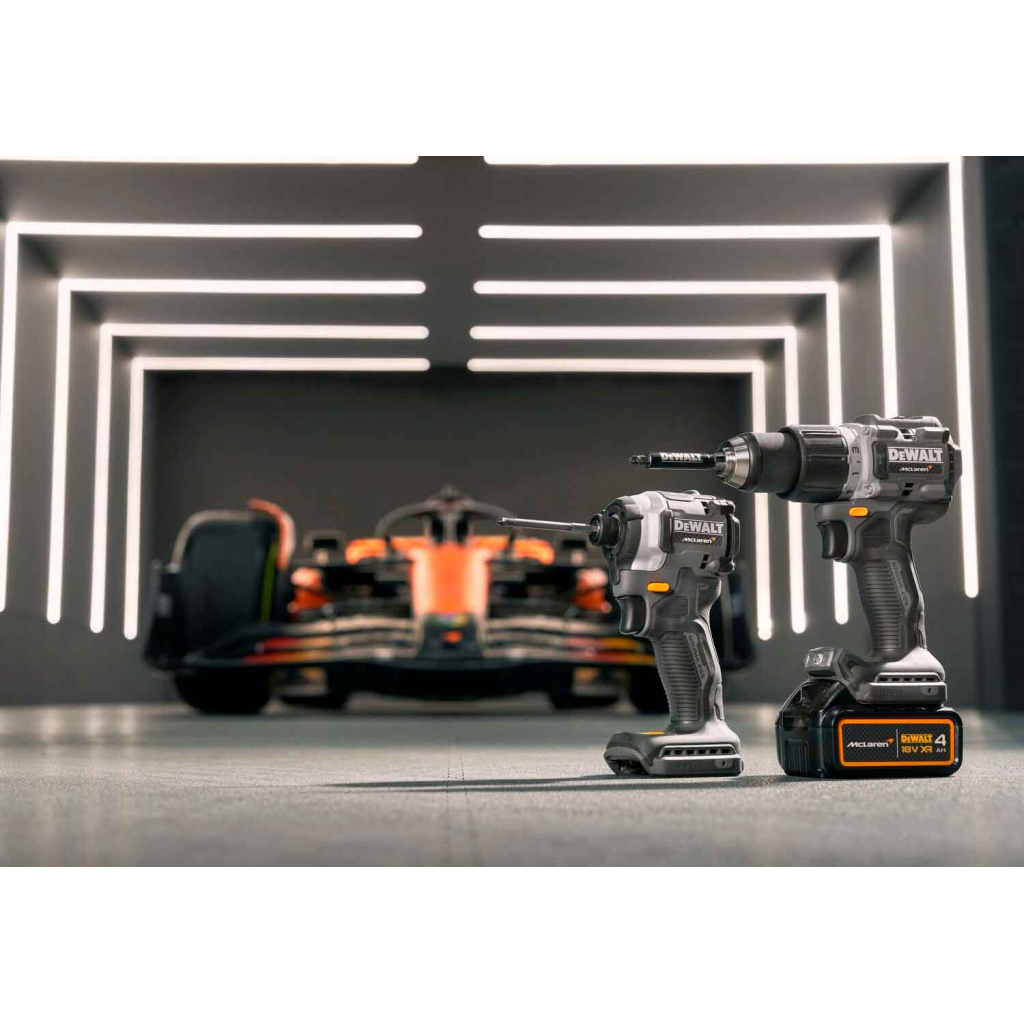 Набір електроіструментів DeWALT McLaren F1, 18V XR Li-lon, 2шт. кейс, 2 АКБ, ЗП (DCK200MM2T) - picture 12