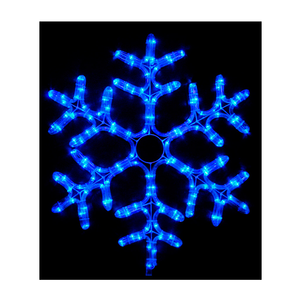 Гірлянда Delux Motif flash Snowflake 55 см синій IP44 EN (90012964) - зображення 1