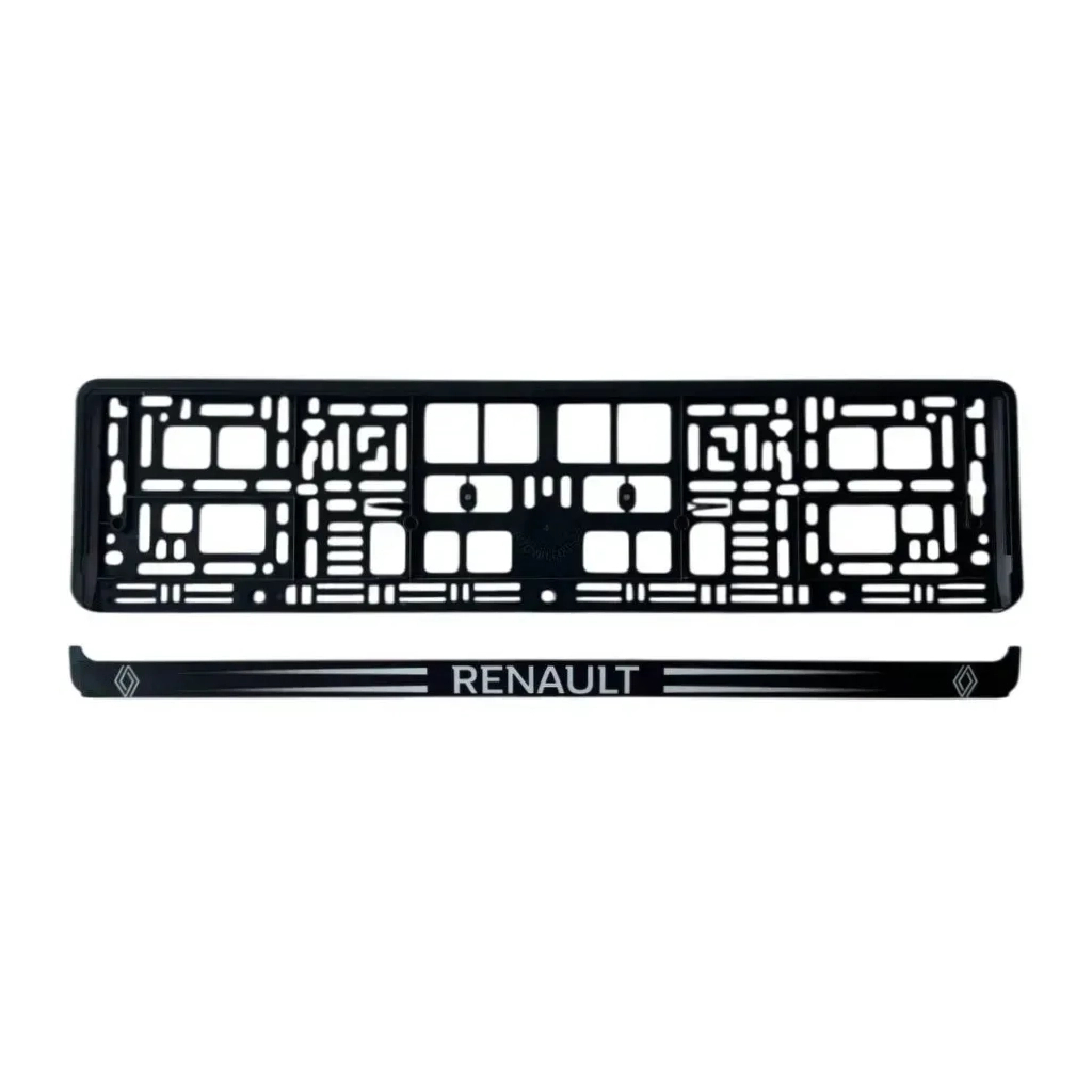 Рамка номерного знака Poputchik Renault (24-123-IS) - изображение 2