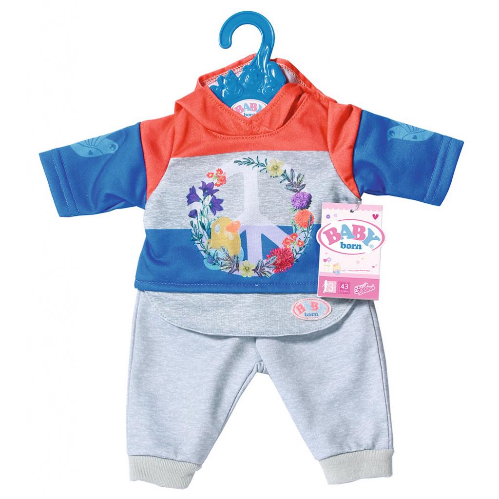 Аксесуар до ляльки Zapf Набір одягу Baby Born Трендовий спортивний костюм Синій (826980-2) - зображення 2