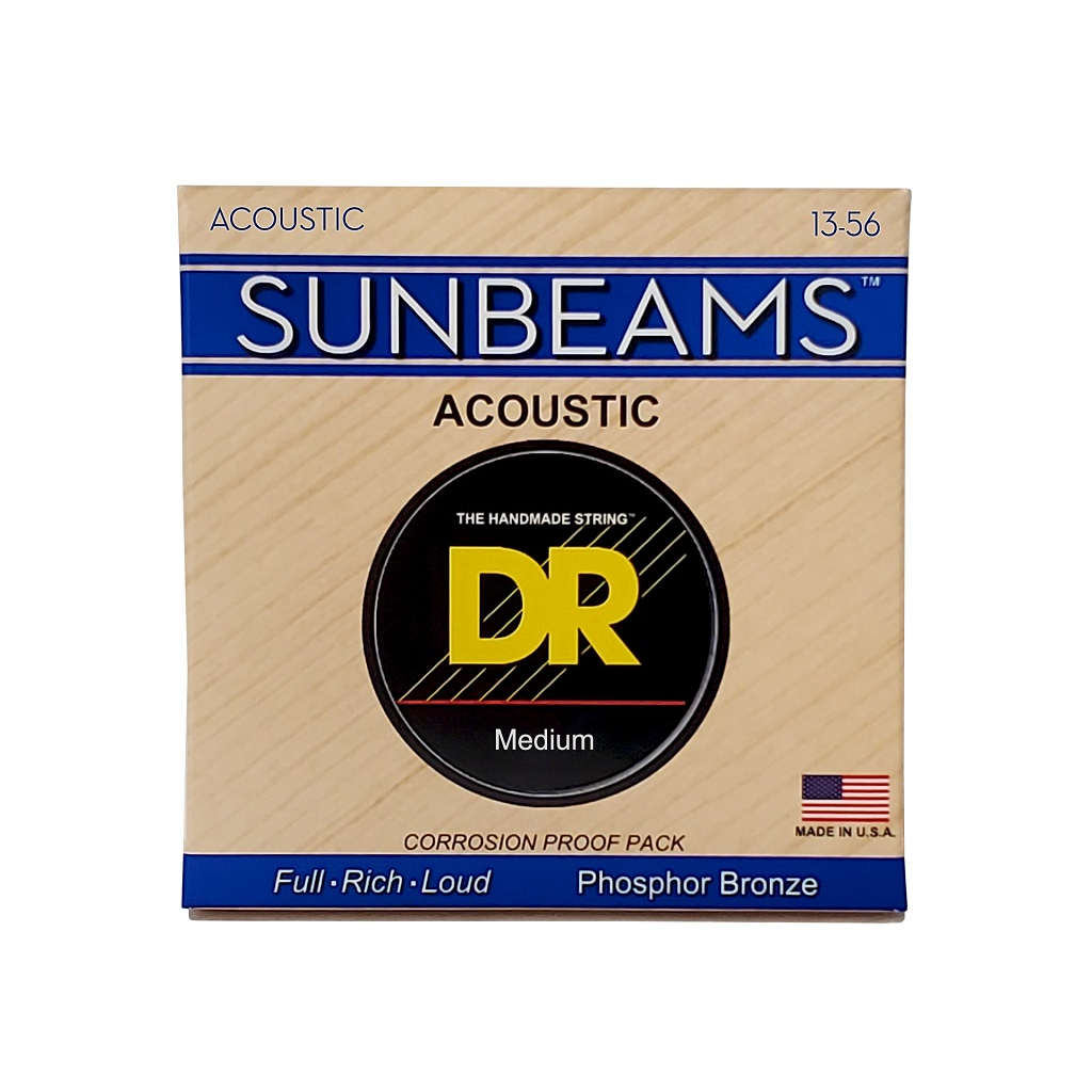 Струни для гітари DR Strings SUNBEAM Acoustic Phosphor Bronze - Medium (13-56) (RCA-13) - зображення 1