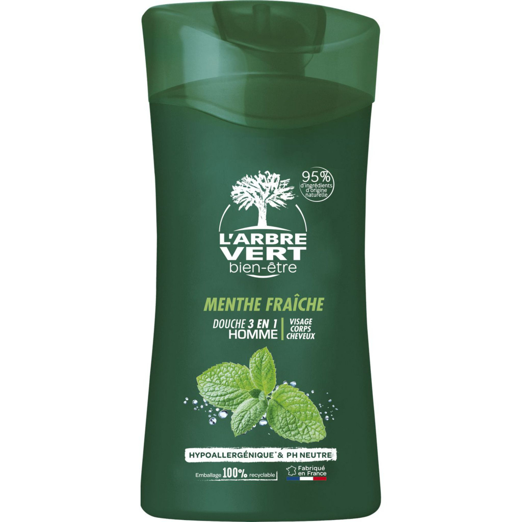 Гель для душу L'Arbre Vert для чоловіків з екстрактом свіжої м'яти 250 мл (3450601032233) - зображення 1