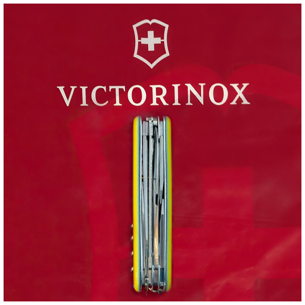 Ніж Victorinox Huntsman Ukraine 91 мм Герб на прапорі горизонтальний (1.3713.3_T3040p) - зображення 8