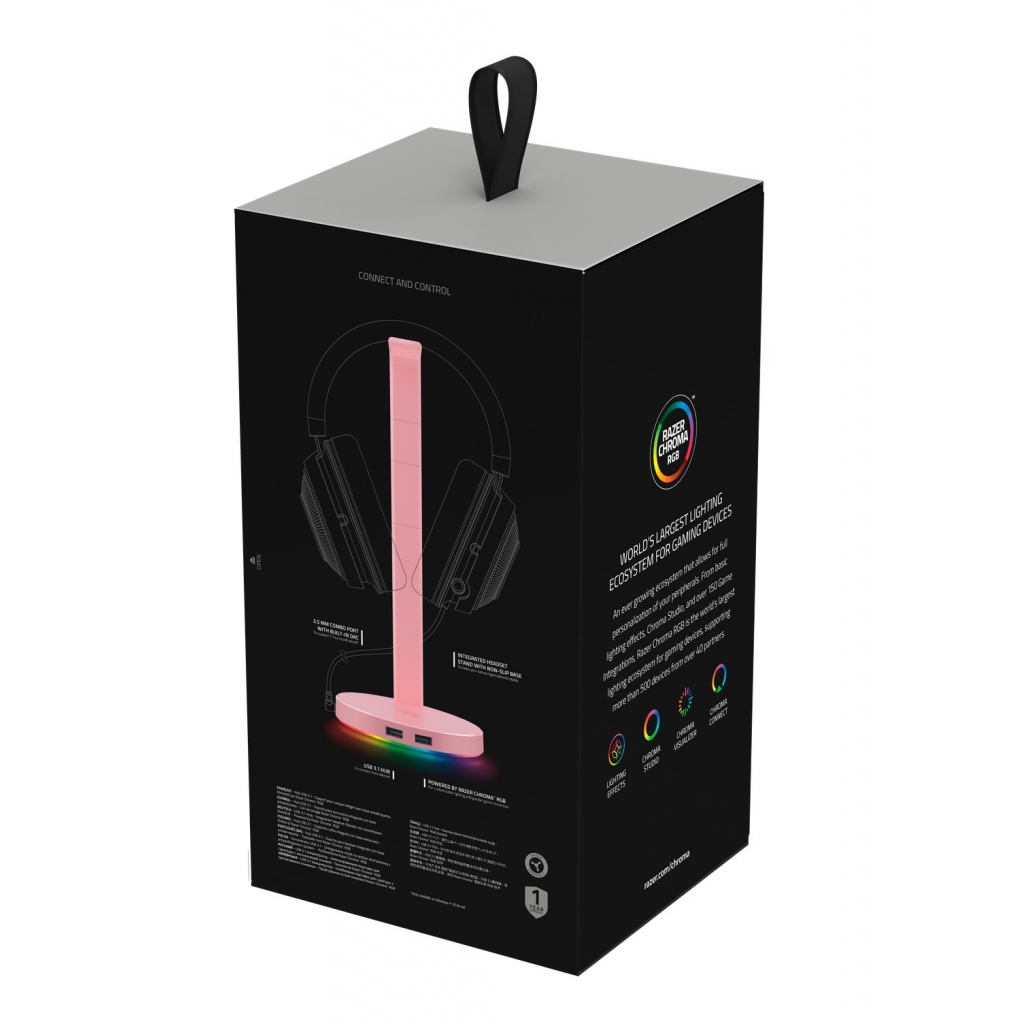 Підставка для гарнітури Razer Base Station V2 Chroma Quartz (RC21-01510200-R3M1) - зображення 7