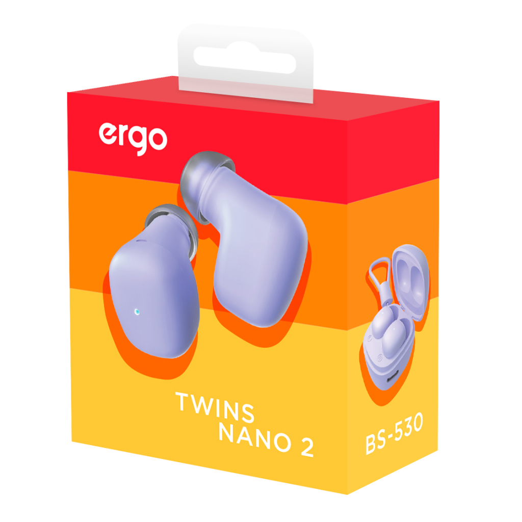 Навушники Ergo BS-530 Twins Nano 2 Violet (BS-530V) - зображення 7